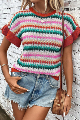 Ginny striped knit top