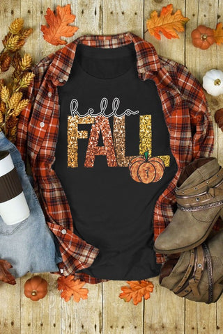 Hello Fall Graphic T-Shirt