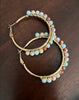 Beaded Multi Hoop Earring