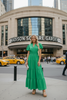 Victoria Green Tiered Maxi Dress