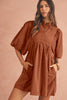 Fall colors corduroy dress