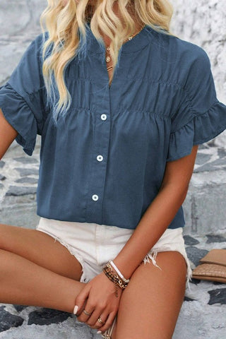 Gracie Ruffle Sleeve Top