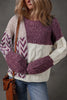 Color block sweater