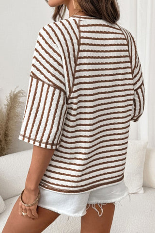 Emilia Casual Striped Top