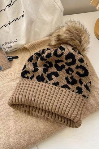 Animal Print Beanie