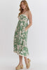 Sage Green Printed Dress