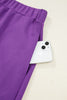 Purple skort with pockets