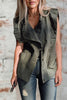 Ruffle Denim Vest