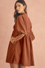 Fall colors corduroy dress