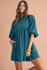 Fall colors corduroy dress