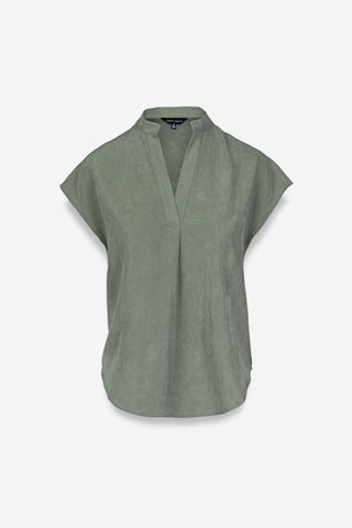 Short sleeved olive top