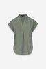 Short sleeved olive top