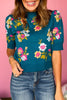 Fall into Floral Knit Top