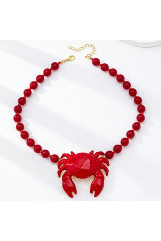 Pinch Perfect Crab Necklace