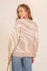 Neutral Zebra Sweater