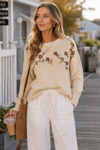 Autumn Floral Sweater