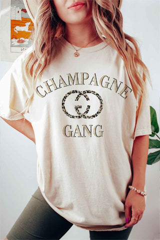Champagne Gang t-shirt front view