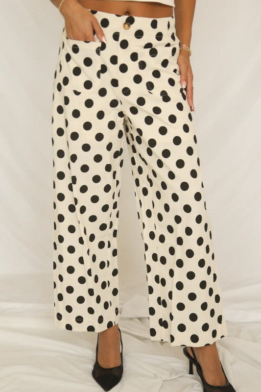 Polka dot pants