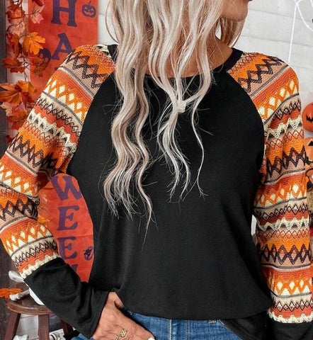 Front view of fall colors top