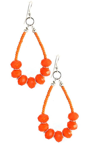 Orange Drop Earring