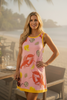 Lobster print sleeveless dress