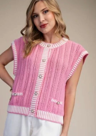 Women’s button up sweater vest