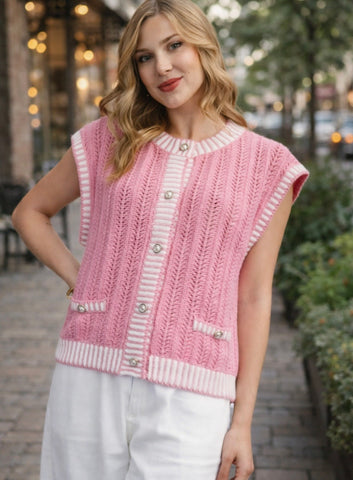 Women’s button up sweater vest