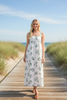 Nautical Print Maxi Dress