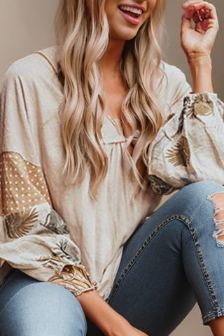 Patchwork Casual Top