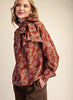 Tie Neck Printed Blouse