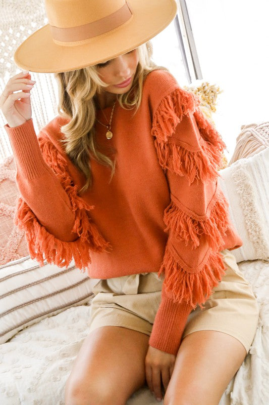 Lucinda Fringe Sweater
