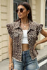 Animal Print Denim Vest