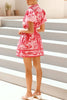 Boho Floral Print Skirt Set