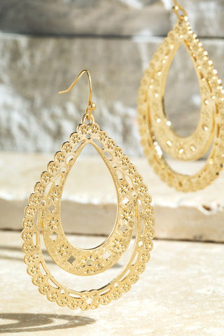 Martika gold drop earring