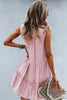 Back view of sleeveless dress 